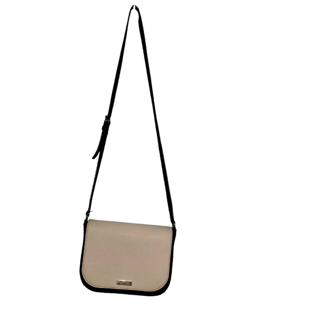 Kate Spade Laurel Way Carsen Crossbody Bag Purse Beige/Black